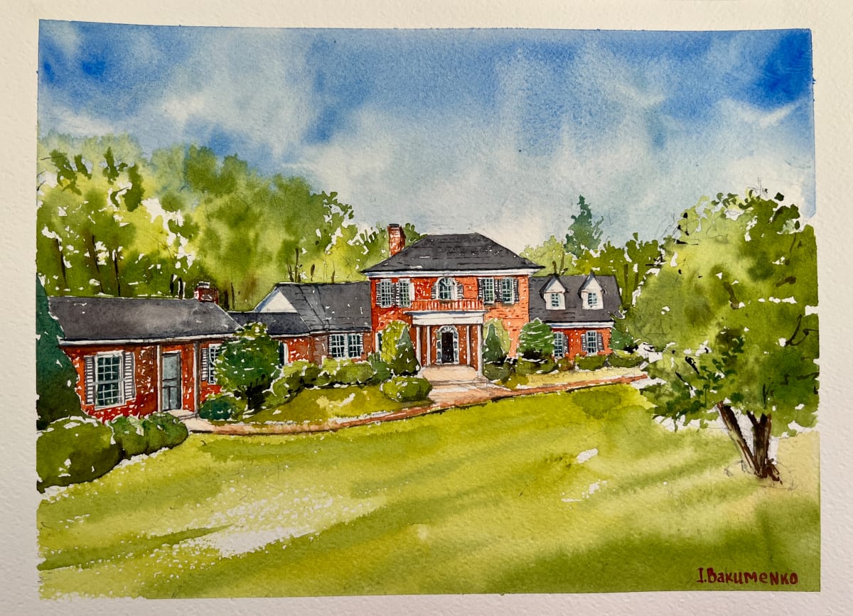 House Portrait # 331 by Irina Bakumenko BEEBLAGOART 