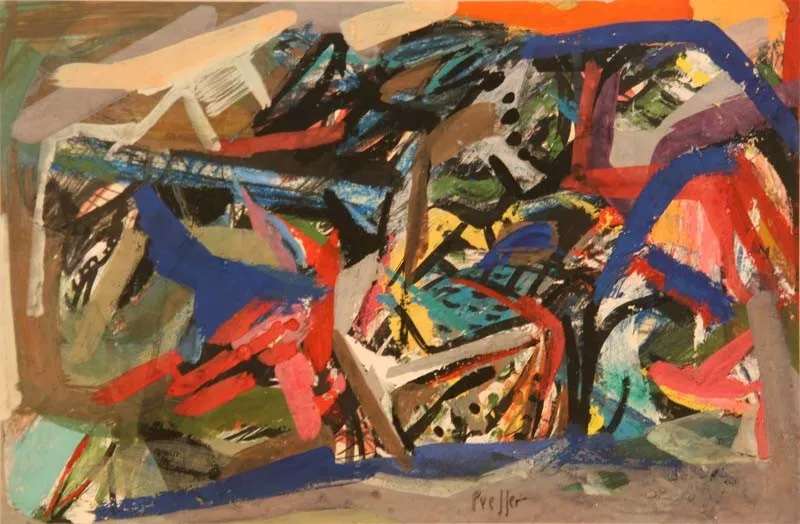 Untitled Abstract by Josef Presser 