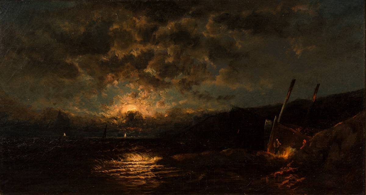 “Evening Encampment” by Elisha Taylor Baker 