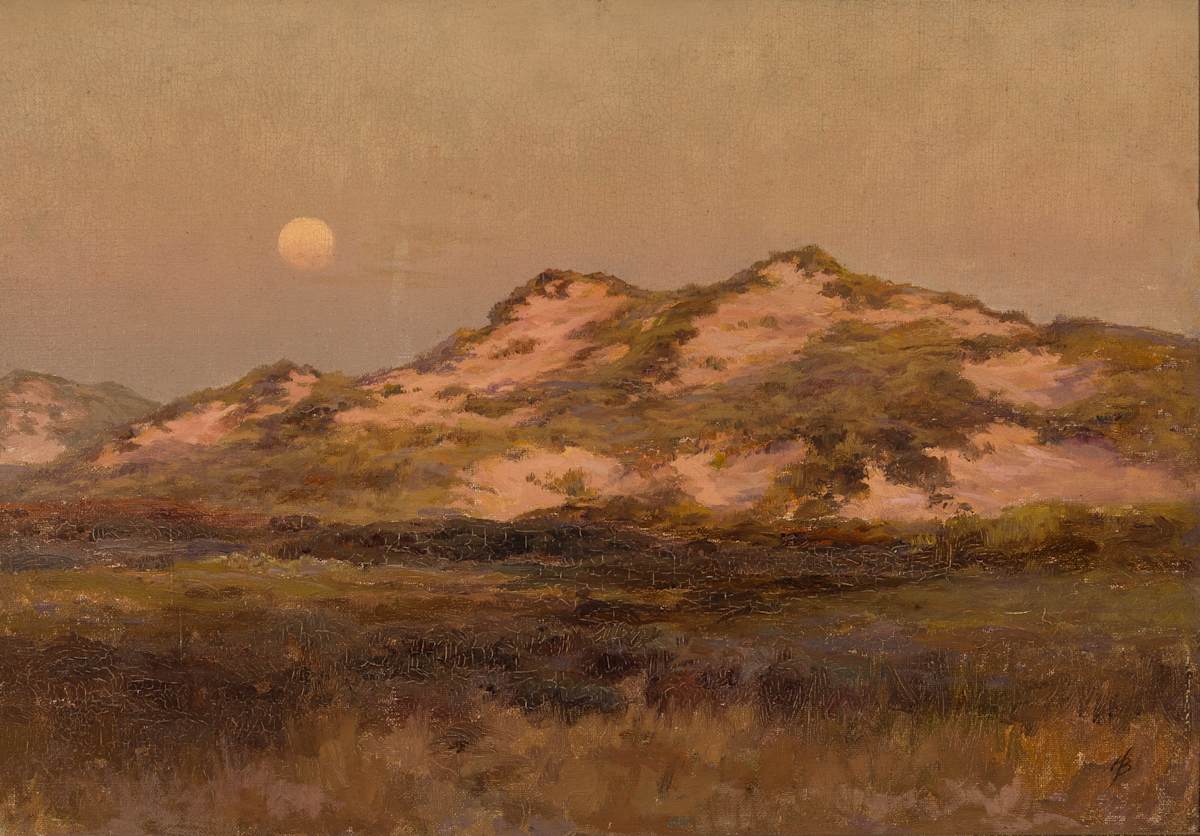 “Dunes at Moonrise” by Henry Singlewood Bisbing 