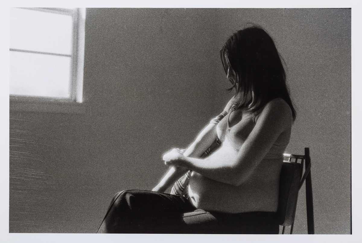 Untitled  (Pregnant Woman Shooting Up) by Larry Clark 