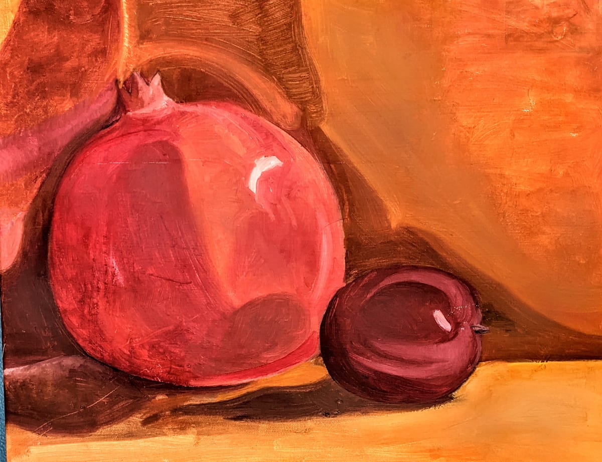 Plum still life 