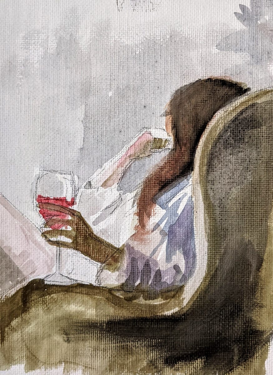 Wine Time by Maria Kelebeev 