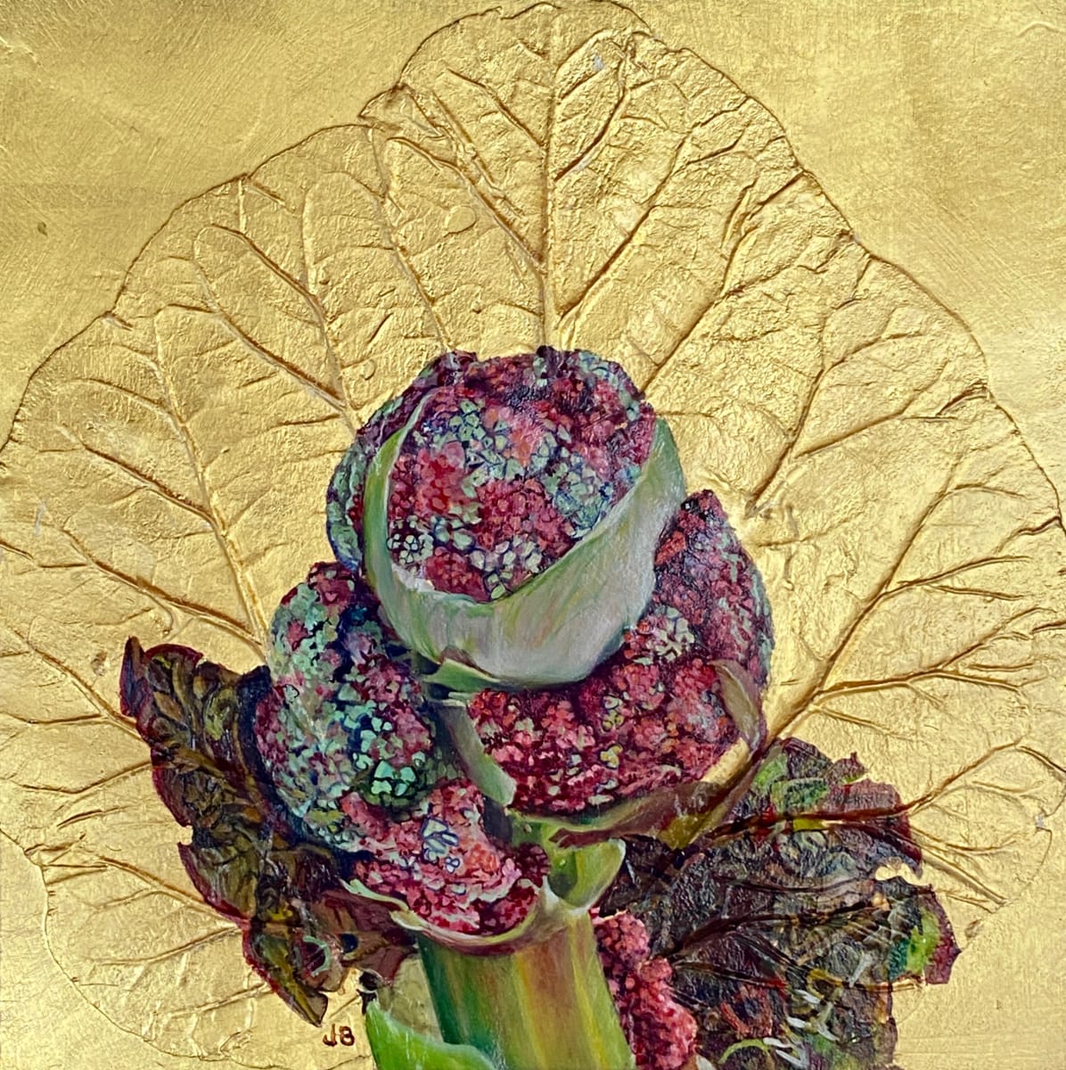 Rhubarb Bud by Joan Brady 