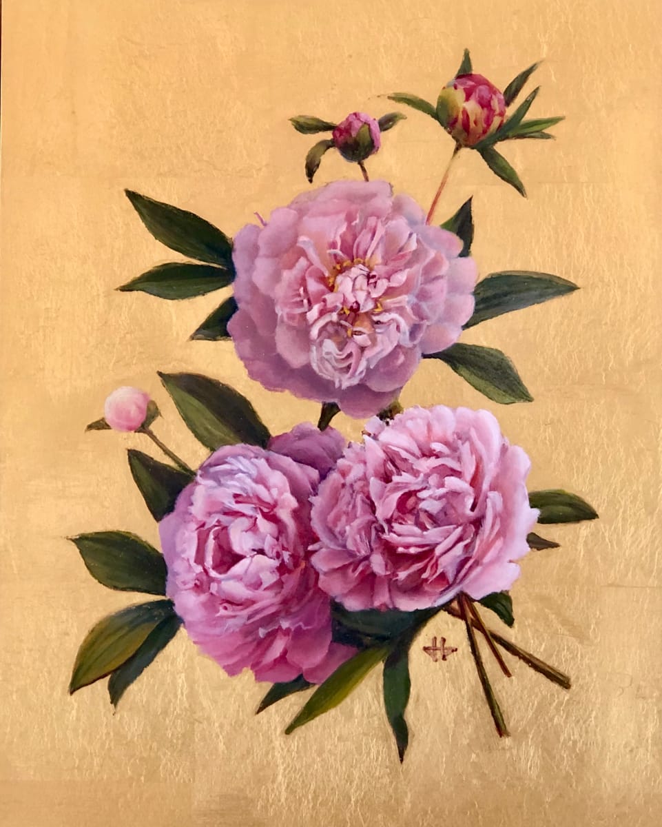 Peonies Quadriptych 