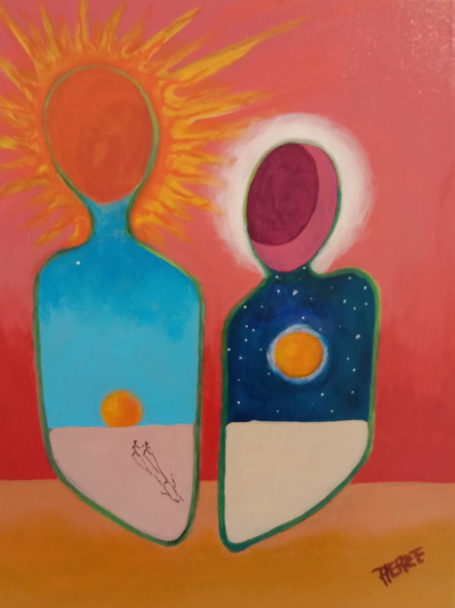 La lune est la et le soleil aussi (the moon is here and the sun too) by MIRROR Art Duo 