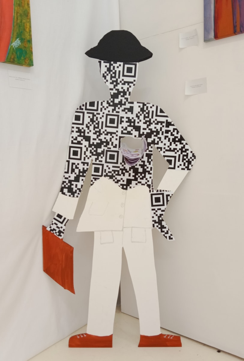 The QR Code Man by MIRROR Art Duo 