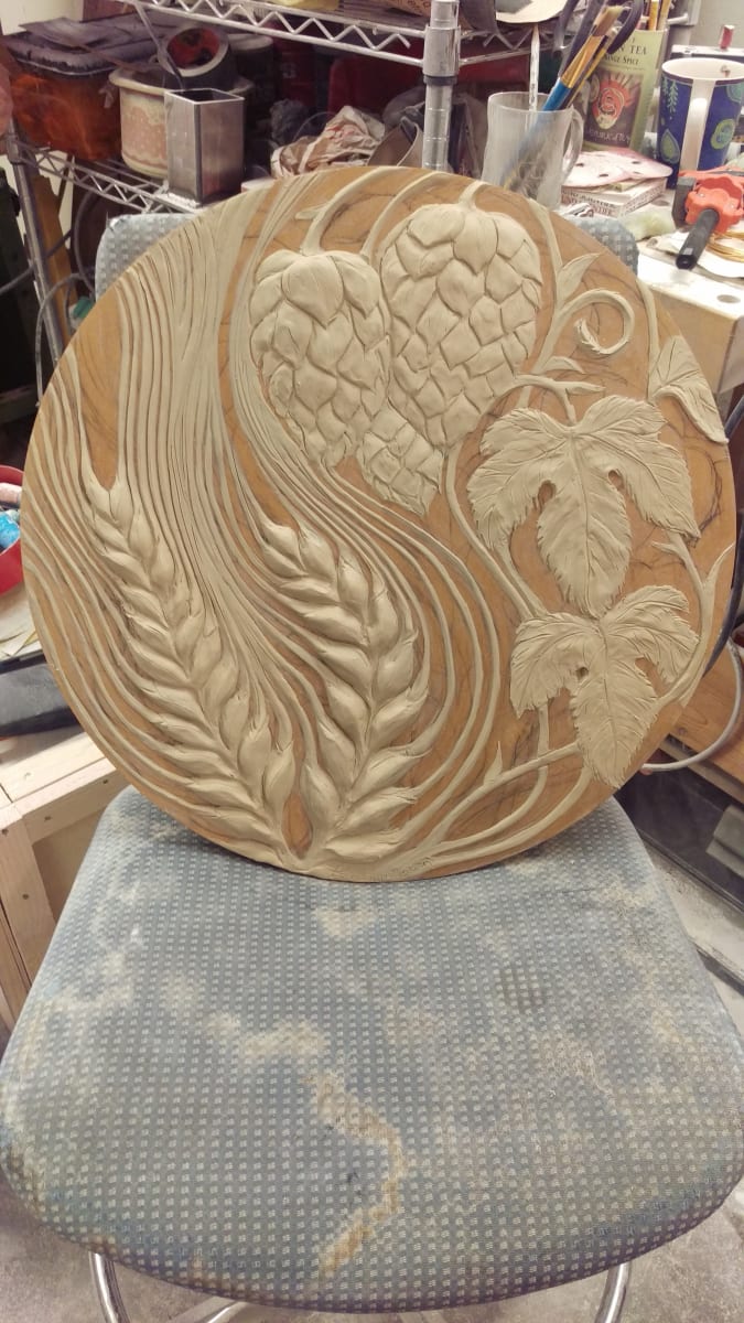 hops and barley by Kathryn Vinson 