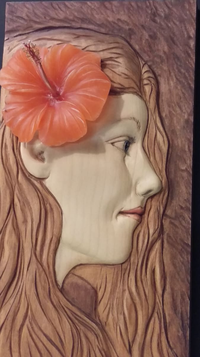 Heather with Hibiscus, Image 1.