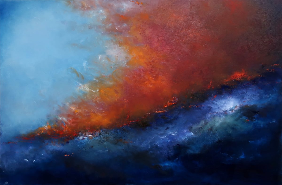 Saffron Skies by Nilou Farzam 