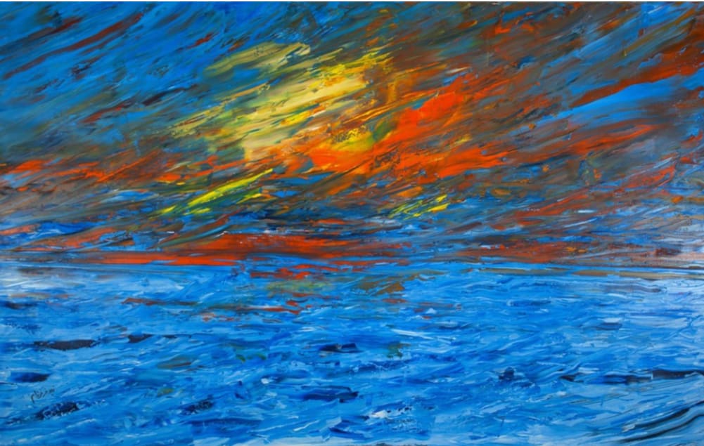 One with the wind and waves by Nilou Farzam 