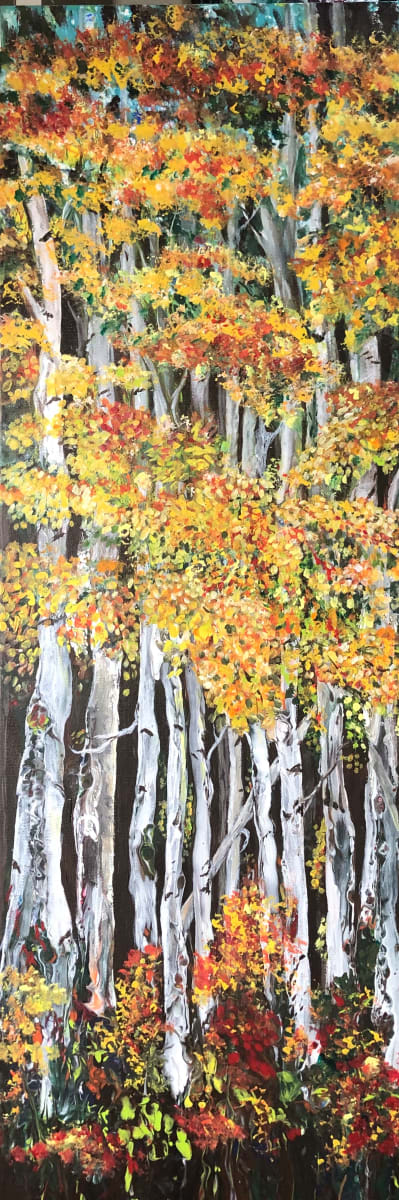 Aspens Showing Off by Linda Bridges 