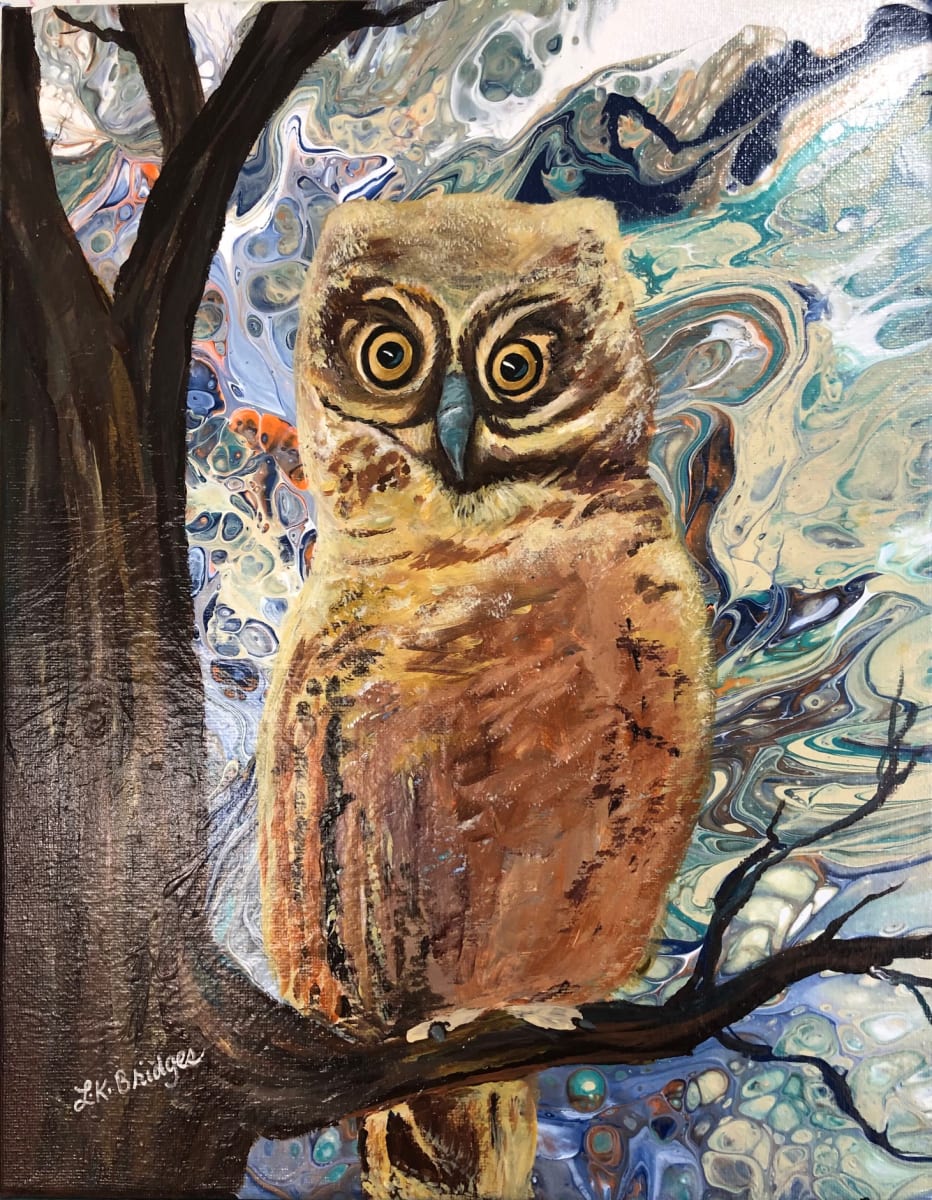 Ready to Fledge by Linda K Bridges  Image: Ready to Fledge in Acrylics