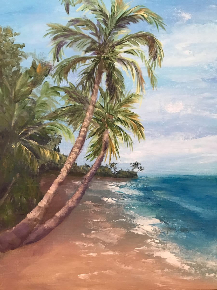 Palm Seascape by Deborah Setser 