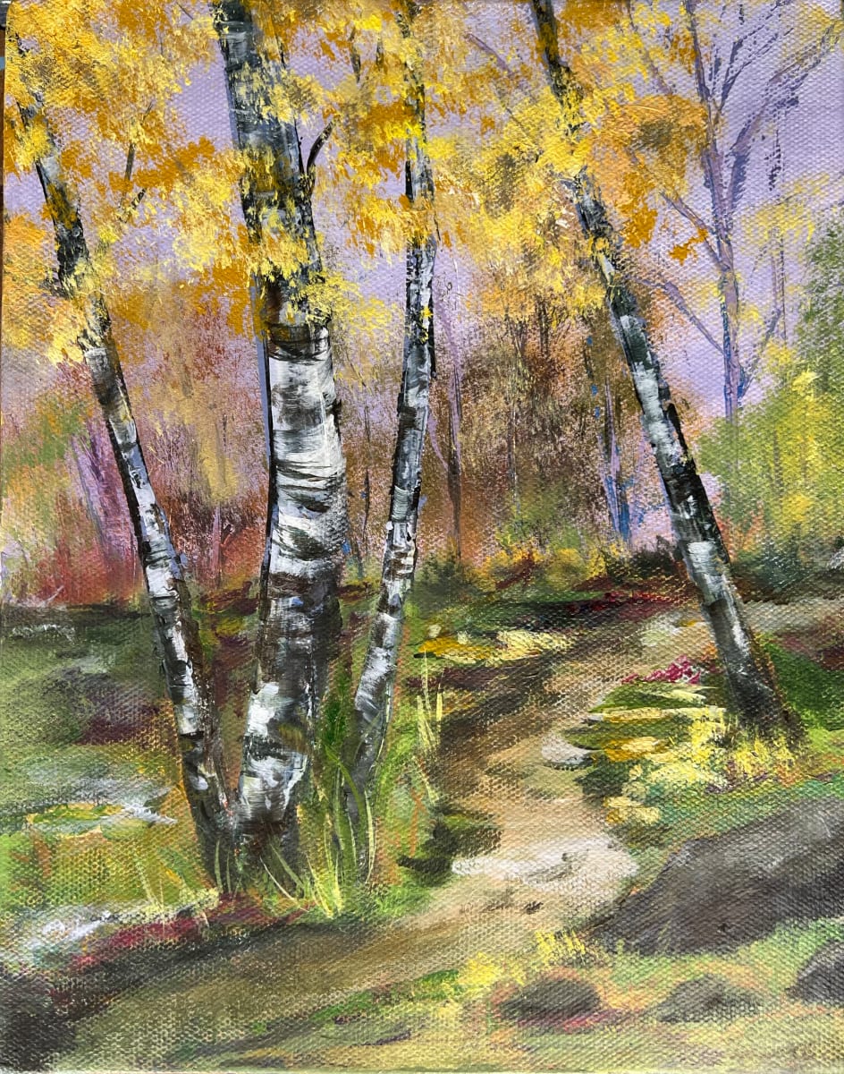 Walk Amongst the Birch by Deborah Setser 