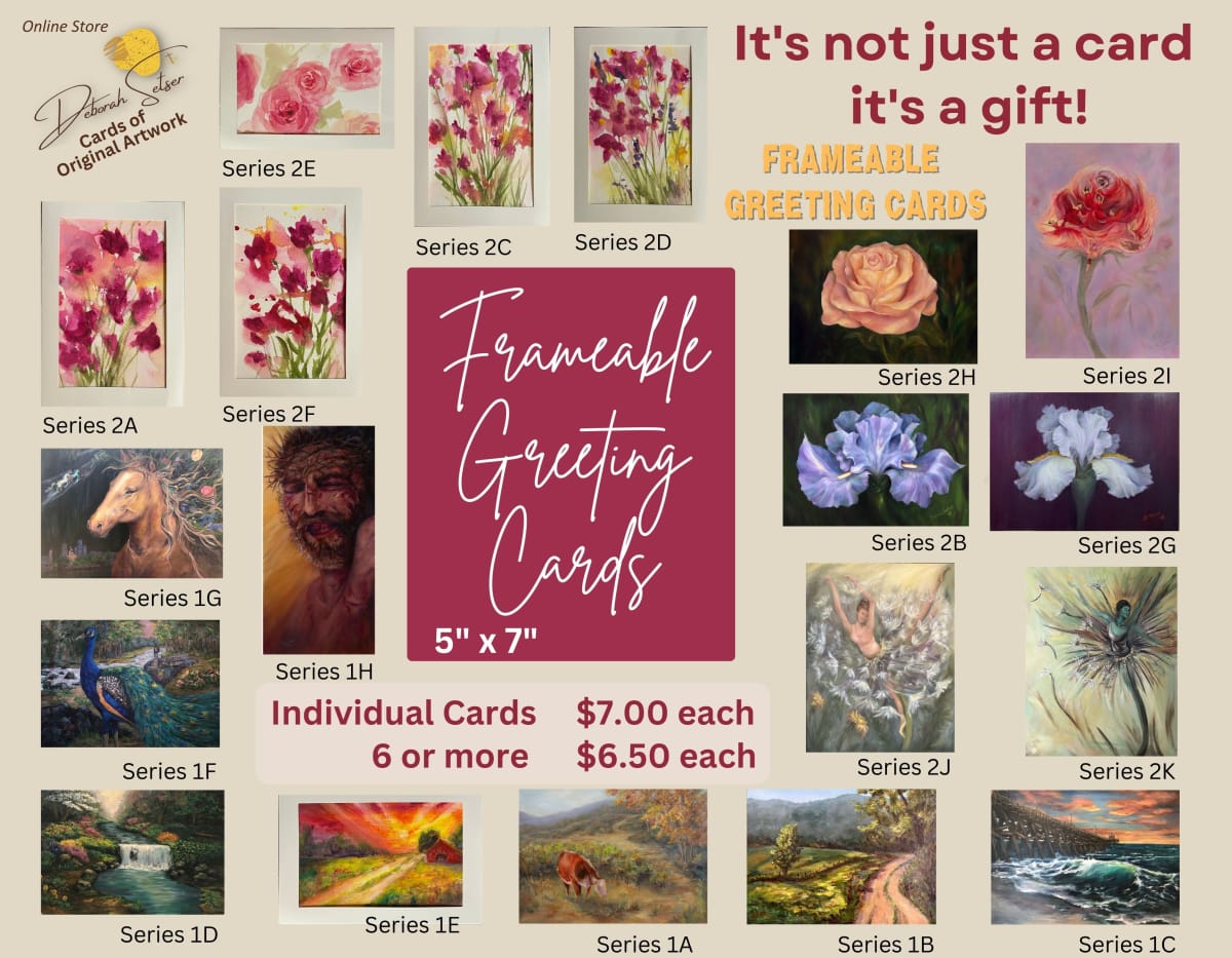 Frameable Greeting Cards by Deborah Setser 