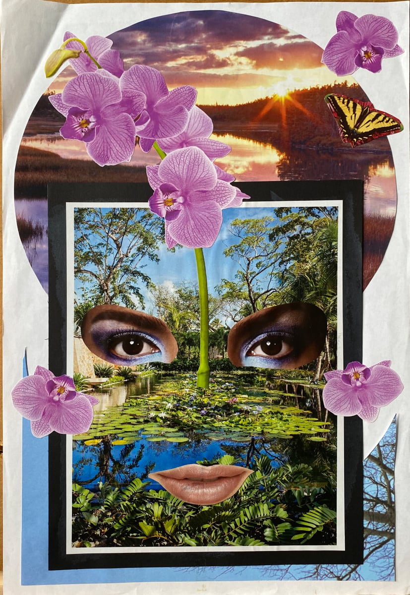 Surreal Collage Portrait by Walt Wali Neil 