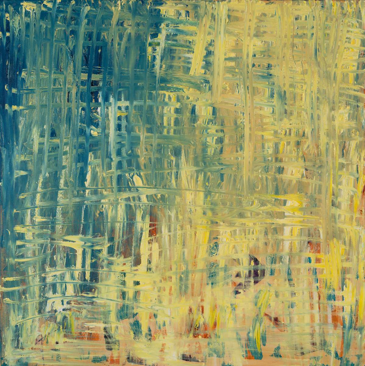 Skyfall Reflections by Sharon Cannon  Image: Where color falls like breath through water.