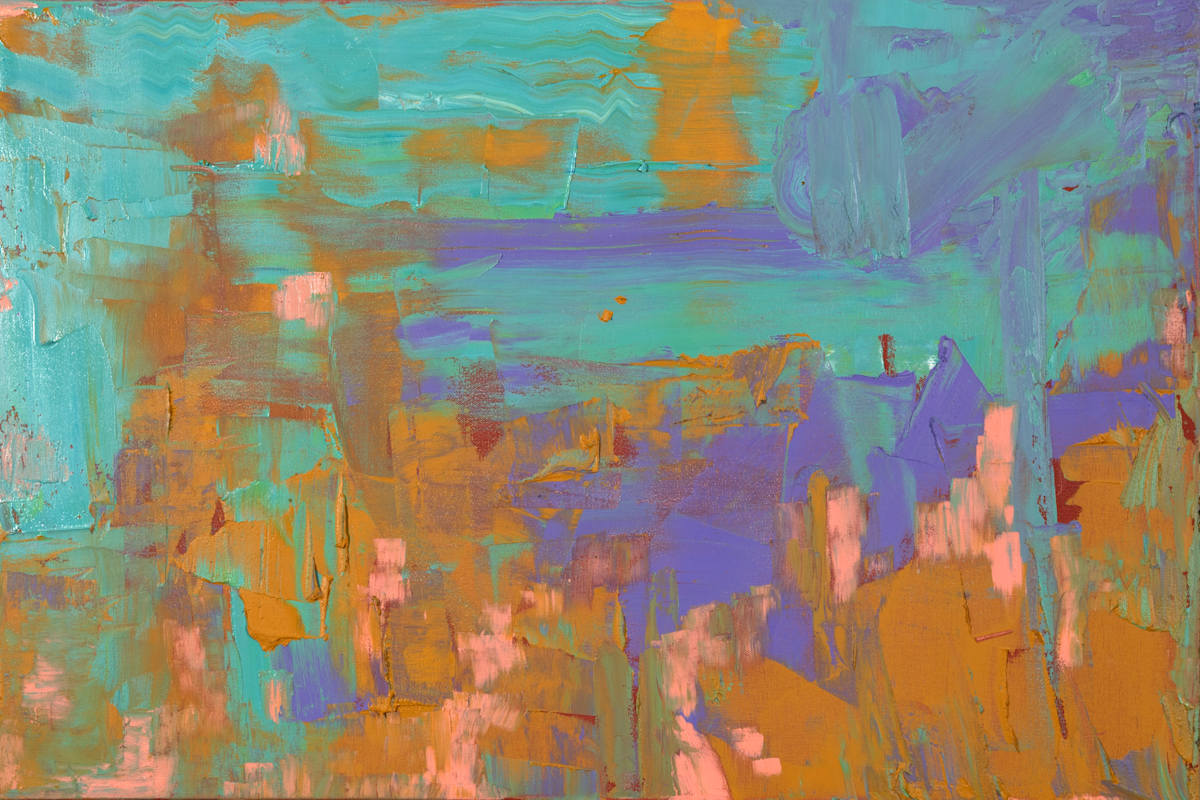 Skyline Drift by Sharon Cannon  Image: The horizon slips into dreamlike motion.