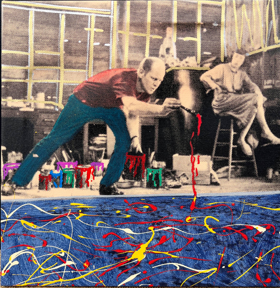 Giving You My Heart "Pollock Style" by Steve Kaufman 