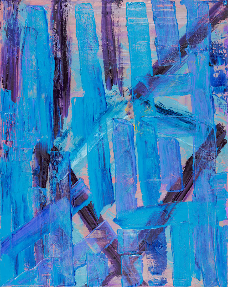 Violet Architecture by Sharon Cannon  Image: Light moves through shifting planes like sound through an open space.