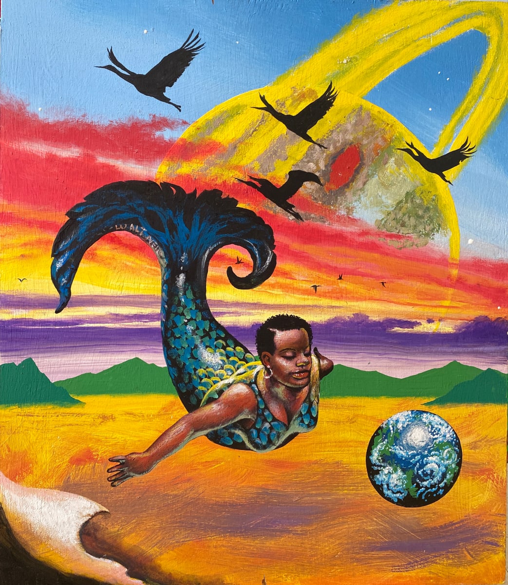 Mermaid In Space by Walt Wali Neil 