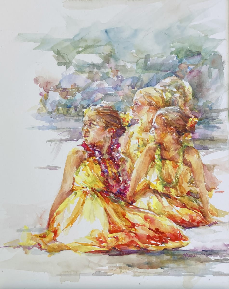 Hula Festival by Carolyn Majewski  Image: Accepted: 1st Annual Women in Watercolor Members Only Online International Exhibition 2024