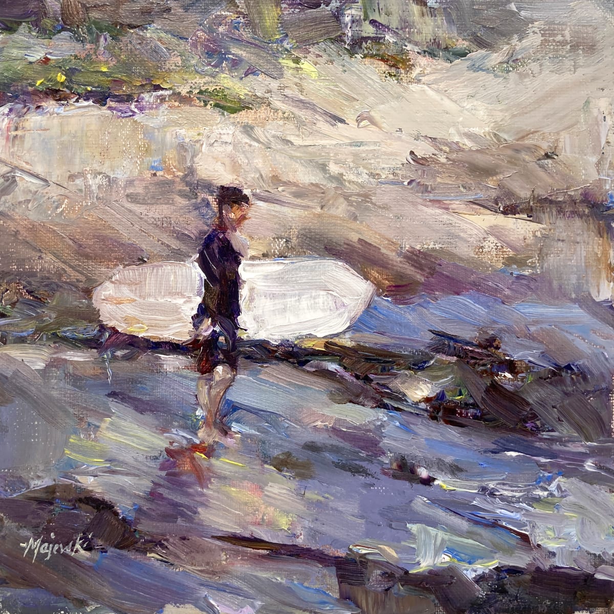 Surfer at Sandy's by Carolyn Majewski 