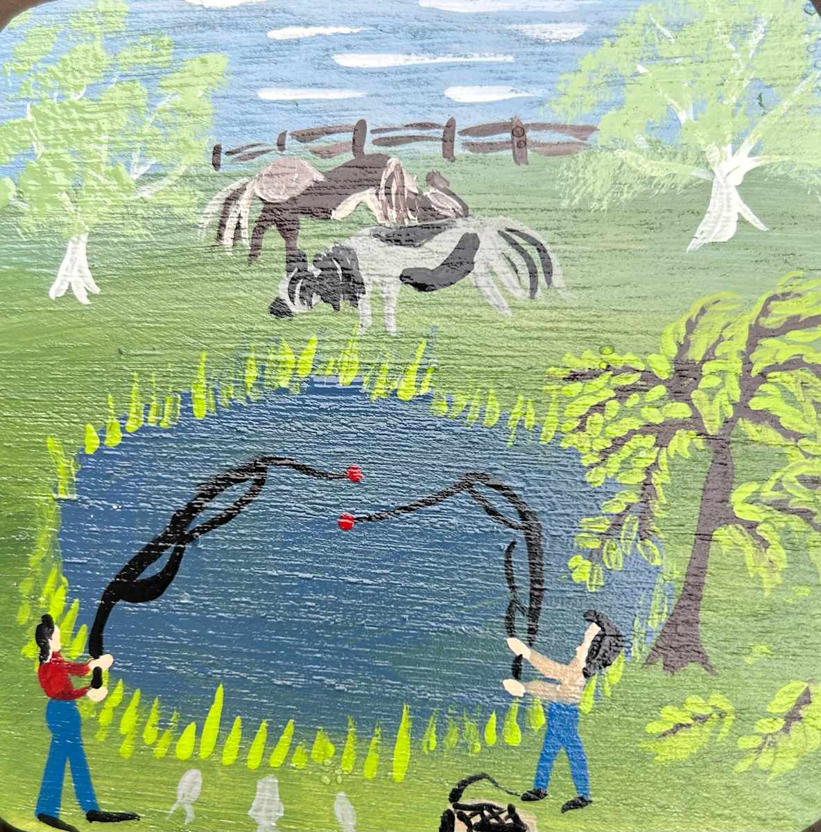 Fishing At The Fish Pond by Lee Gray 