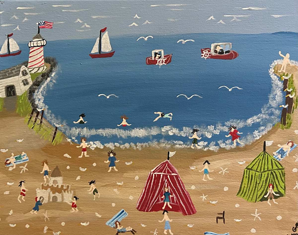 Seagulls and Seashells Everywere by Lee Gray, Image 1.