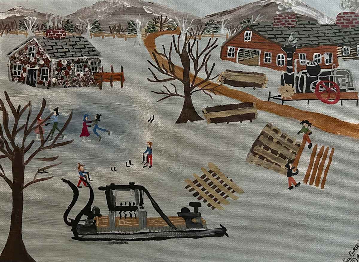 Busy At The Sawmill by Lee Gray, Image 1.
