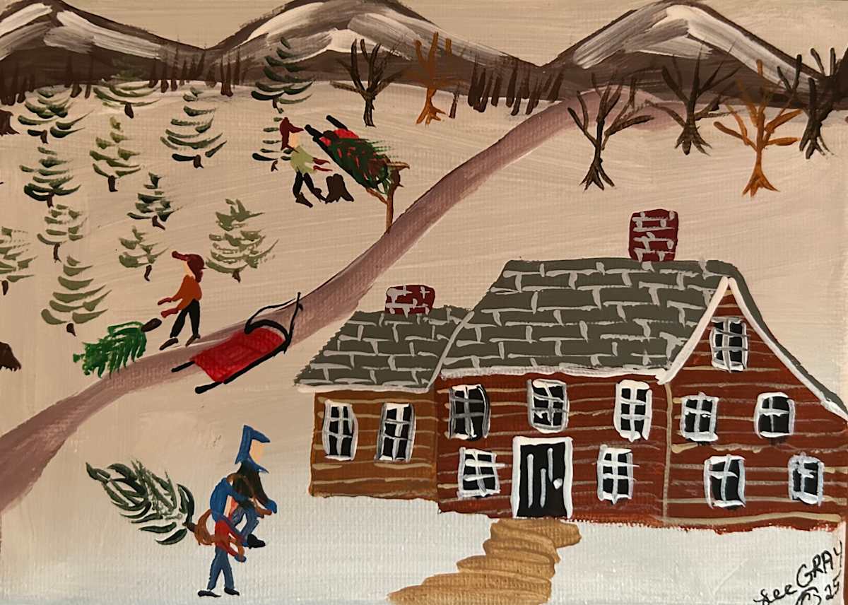 Coming Home With A Tree by Lee Gray 