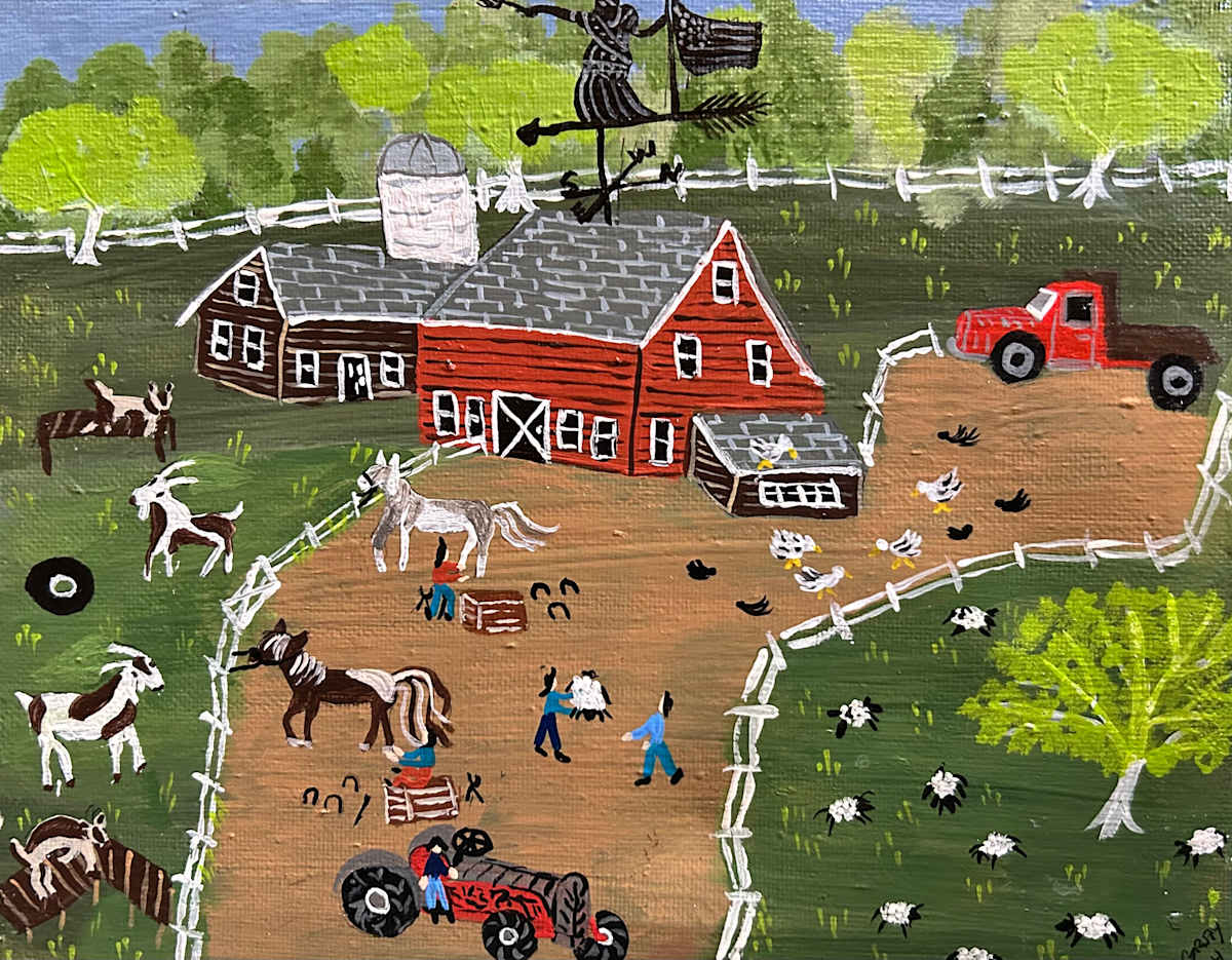 Shoeing The Horses by Lee Gray 