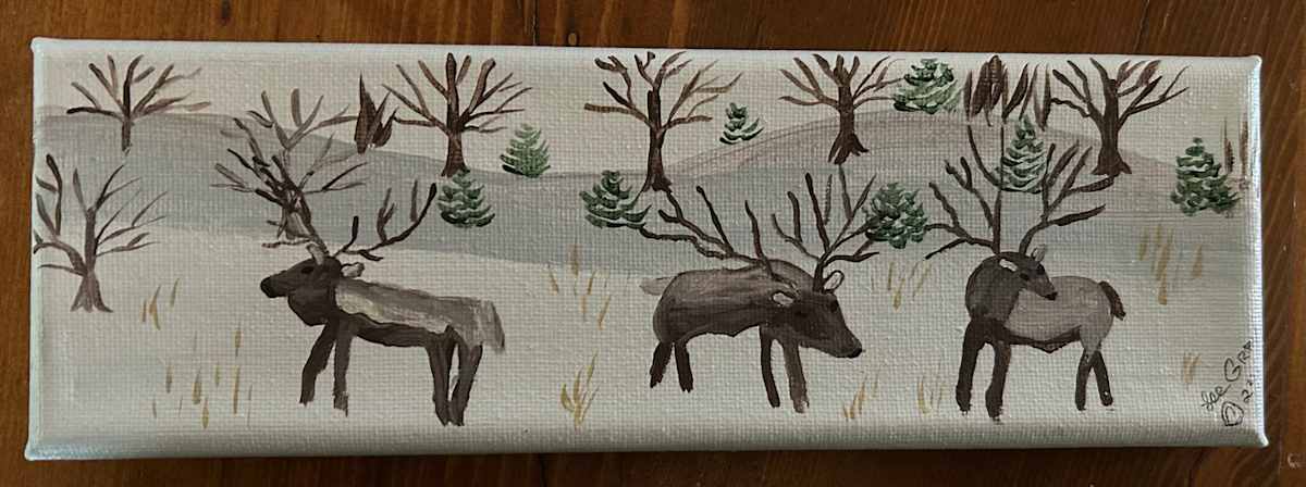 The Elks Are Grazing by Lee Gray 