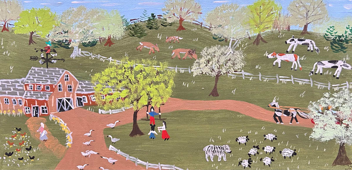 The Deer Are In The Meadow by Lee Gray 