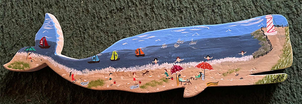 Big Whale - Lighthouse - 4 Sail Boats 3 Umbrellas by Lee Gray 
