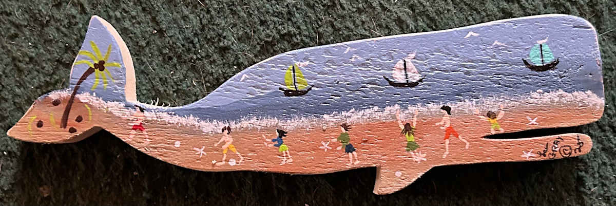 Out On The Beach - Small Whale - #3 by Lee Gray, Image 1.