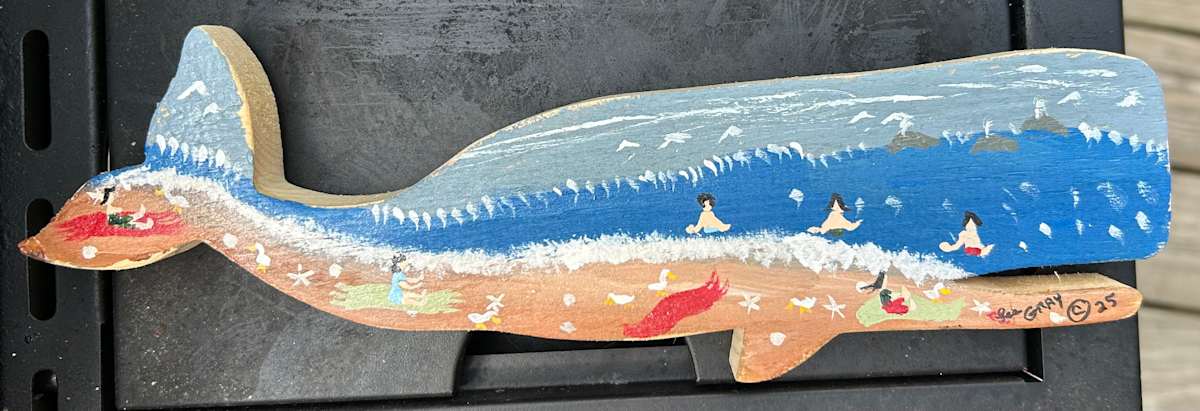 Swimming In The Ocean - Whale - M by Lee Gray 