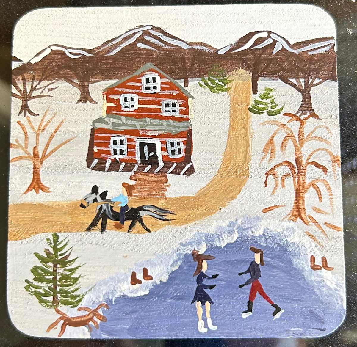 2 On The Pond - Wooden Coaster by Lee Gray, Image 1.