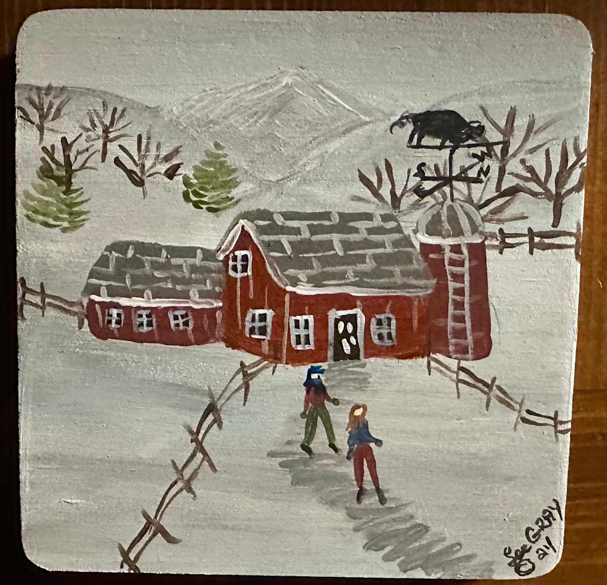 Set of Coasters - Coaster 4 by Lee Gray 