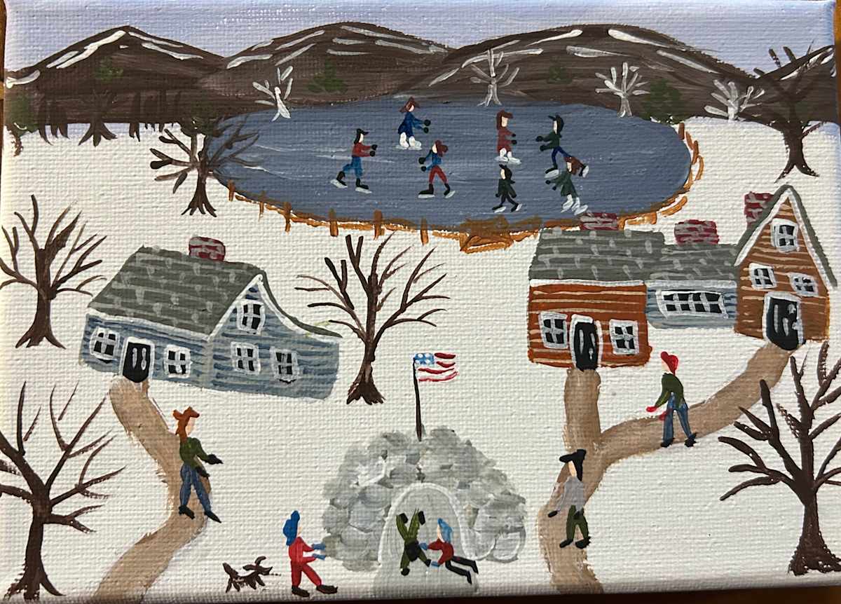 Skating Behind The House by Lee Gray 