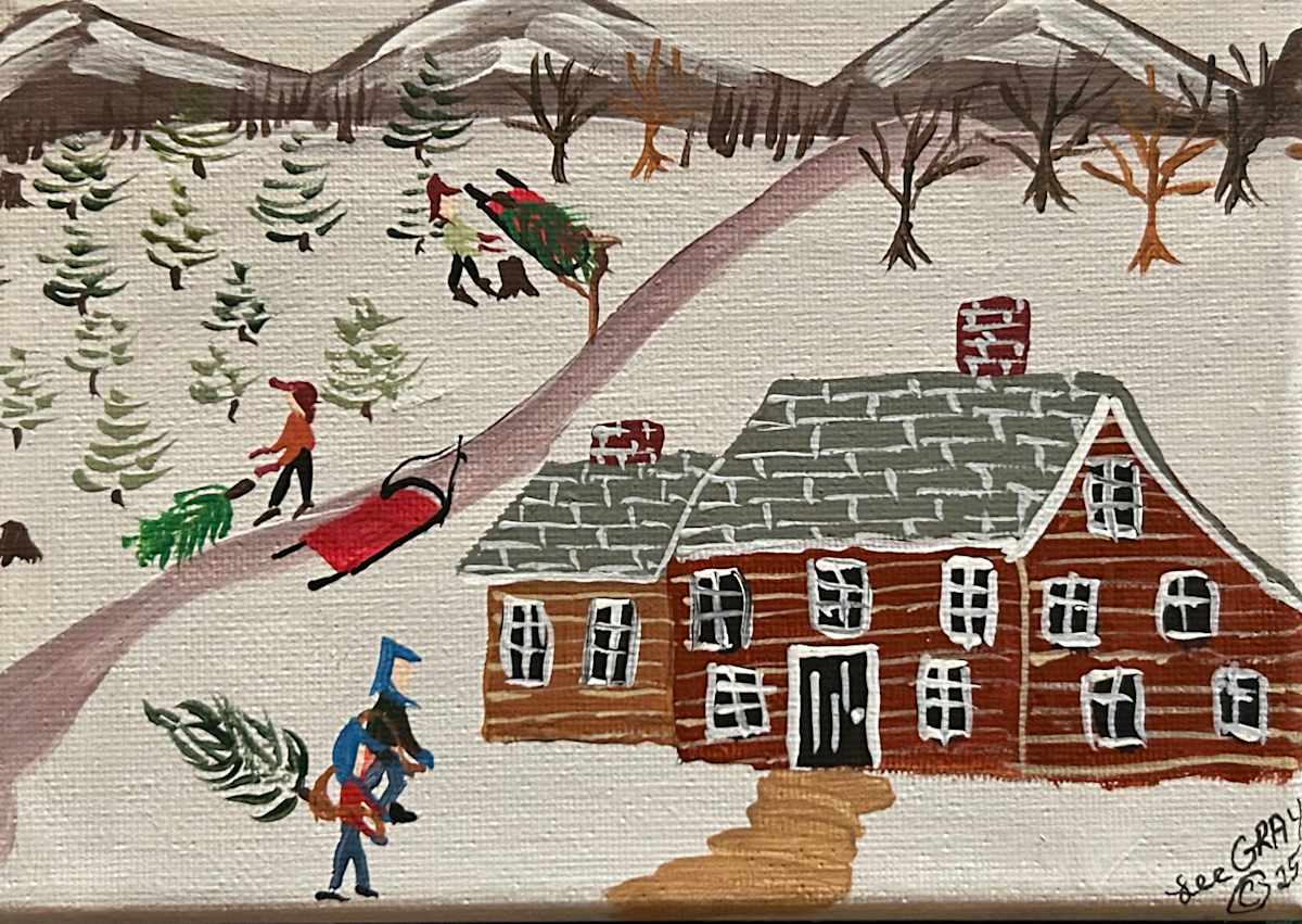 Coming Home With A Tree by Lee Gray 