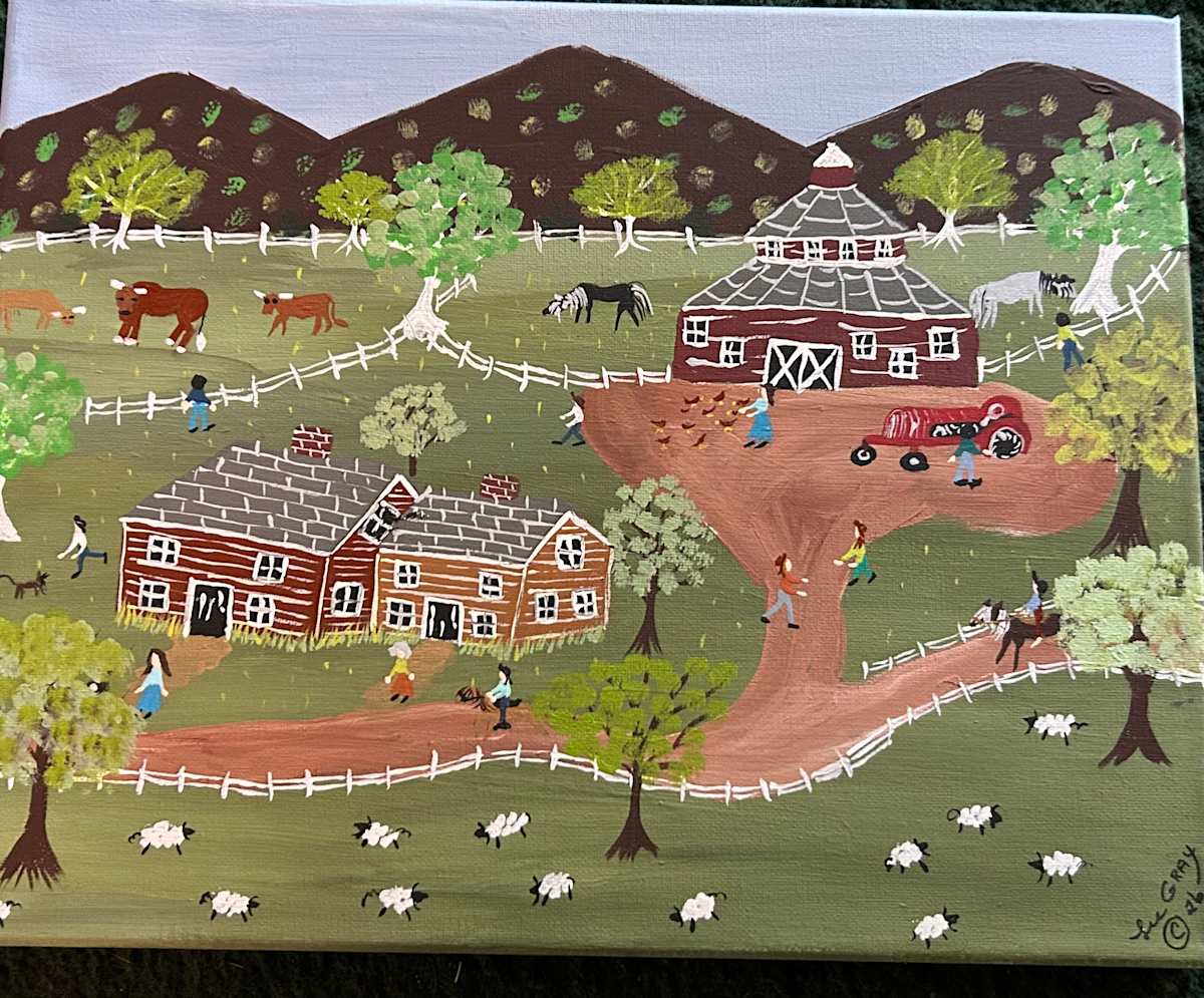 The Sheep Are Grazing by Lee Gray, Image 1.