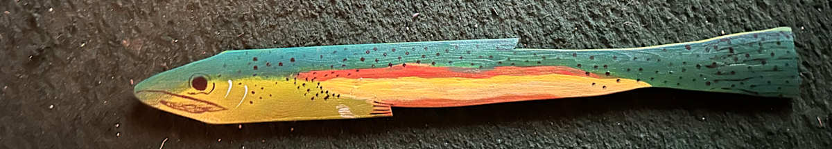 Brook Trout # 1 - Wooden Fish by Lee Gray, Image 1.