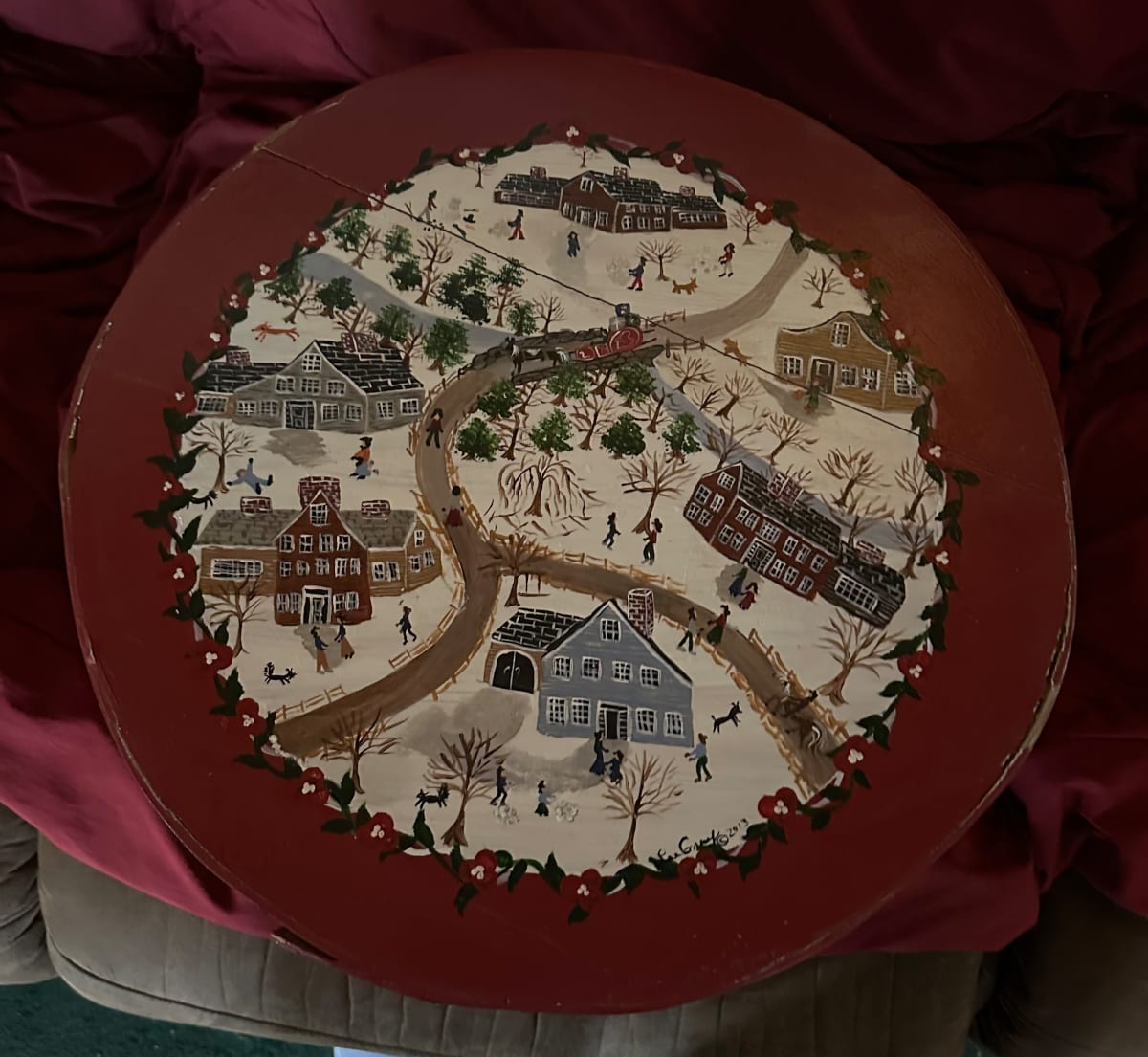 Greeting The Villagers - Red Cheese Box by Lee Gray, Image 1.