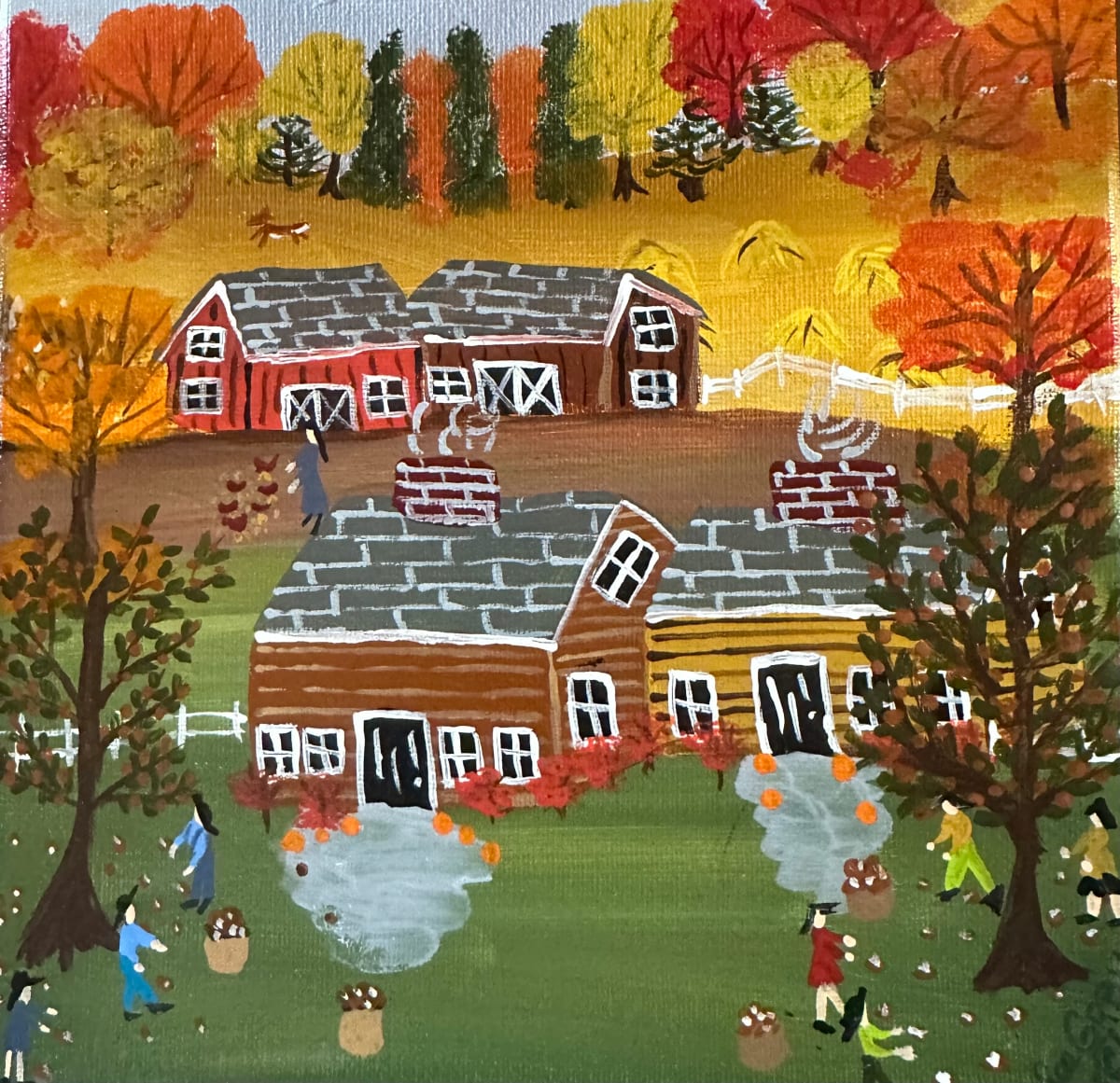 Picking Chestnuts by Lee Gray 