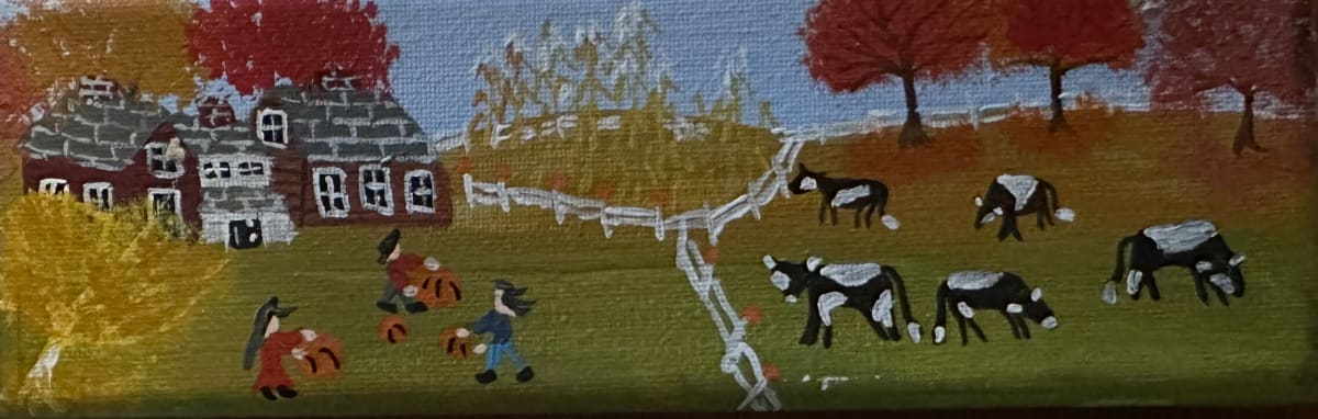 The Cows Are Grazing by Lee Gray 