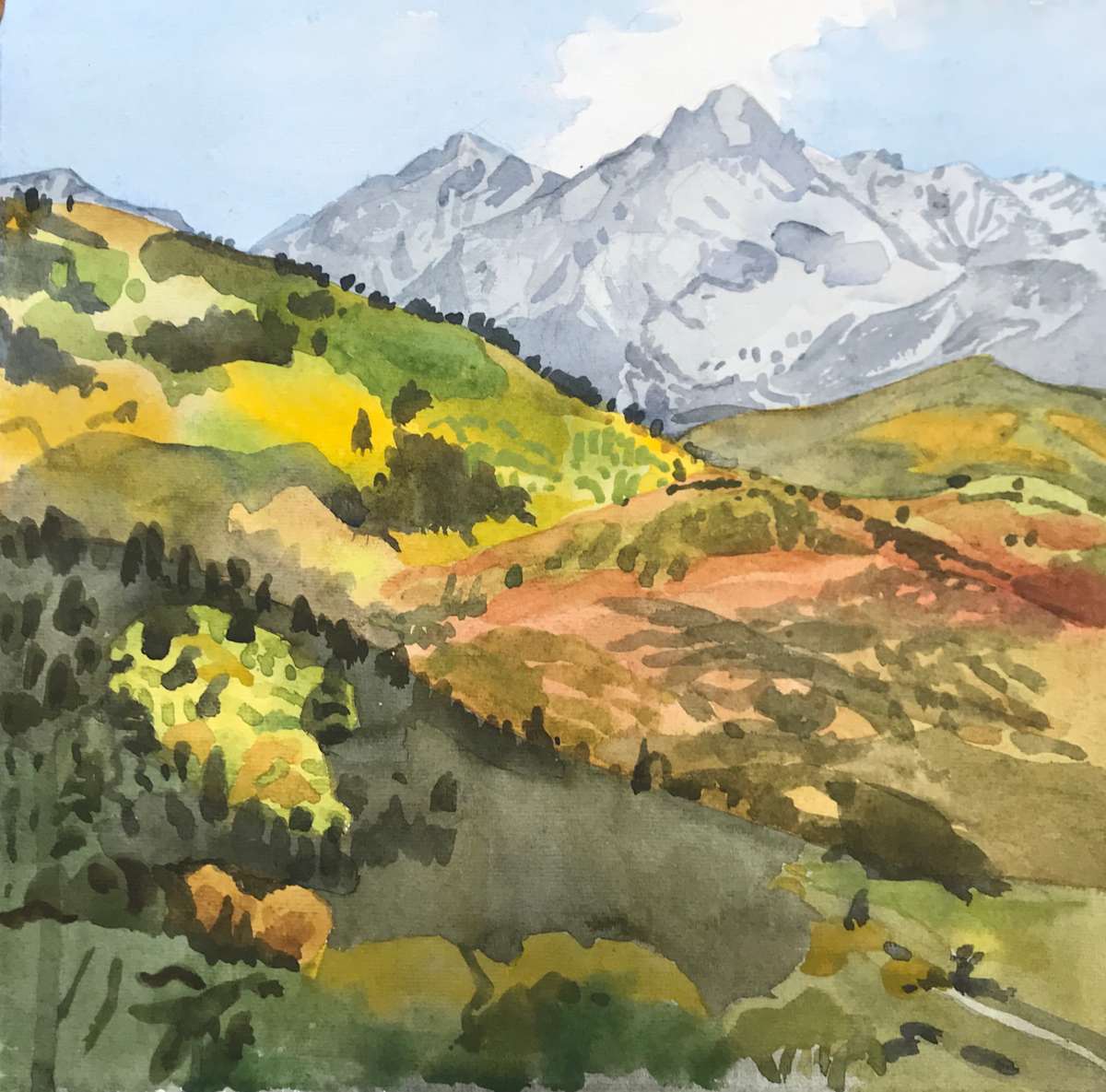 Autumn Mountain Study 