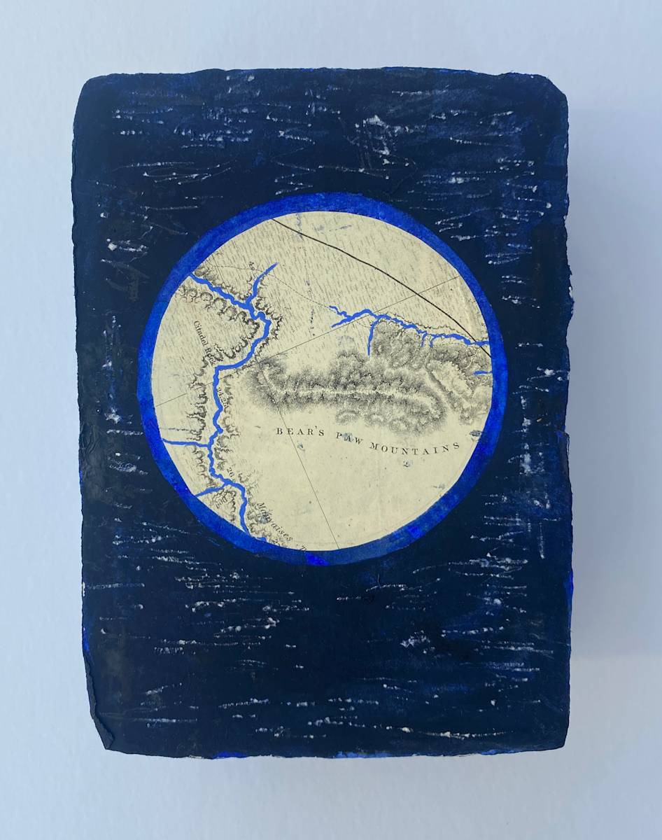 River/Moon - Bear Paw's Mountains by Meredith Nemirov 