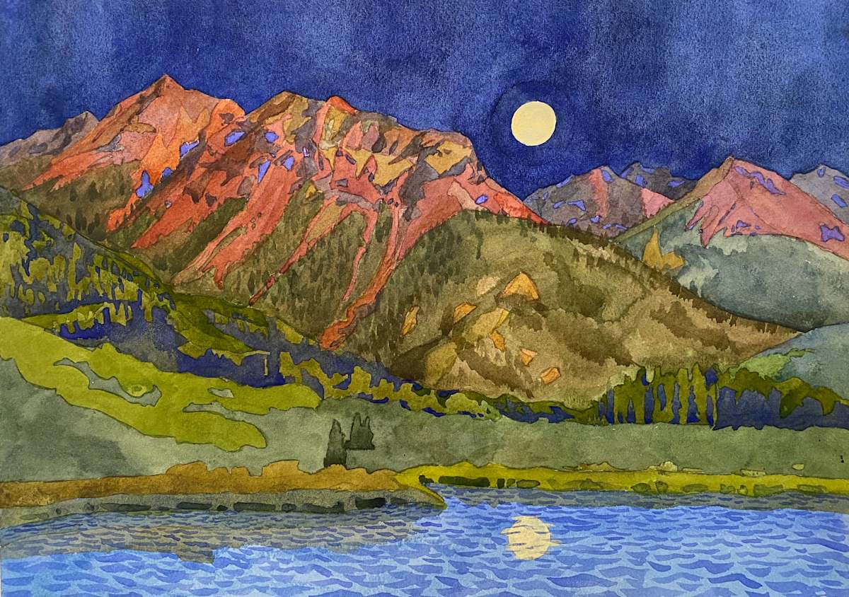 Red Mountain Moon by Meredith Nemirov 